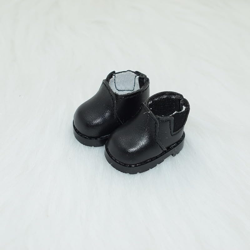 Jojedomo Compatible with Labubu Doll Shoes for 17cm Doll,Shoes Used for Labubu Accessories (X-Black) - Image 1